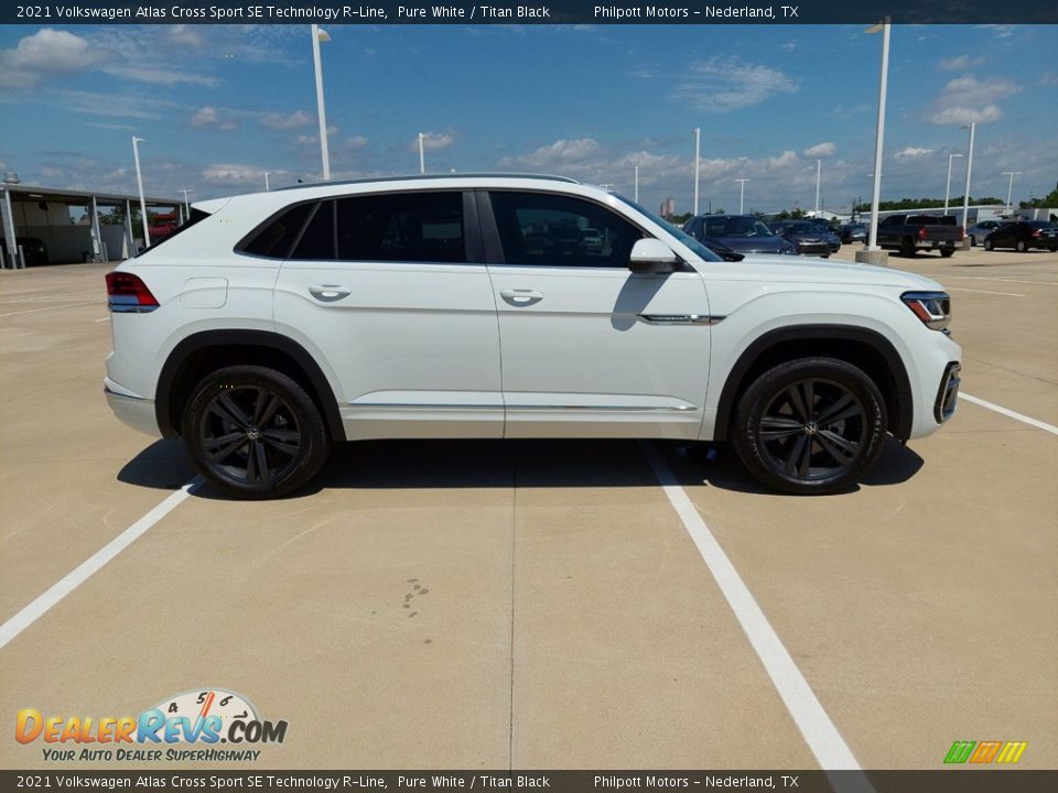 2021 Volkswagen Atlas Cross Sport SE Technology R-Line Pure White / Titan Black Photo #9