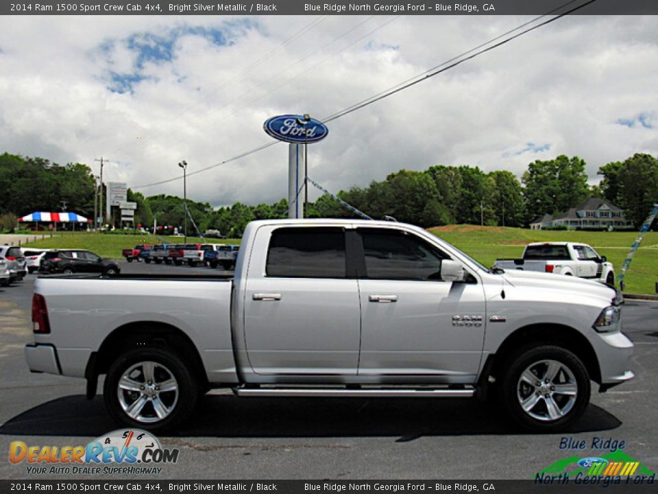 2014 Ram 1500 Sport Crew Cab 4x4 Bright Silver Metallic / Black Photo #6