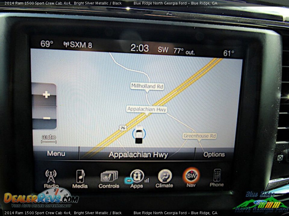 2014 Ram 1500 Sport Crew Cab 4x4 Bright Silver Metallic / Black Photo #14