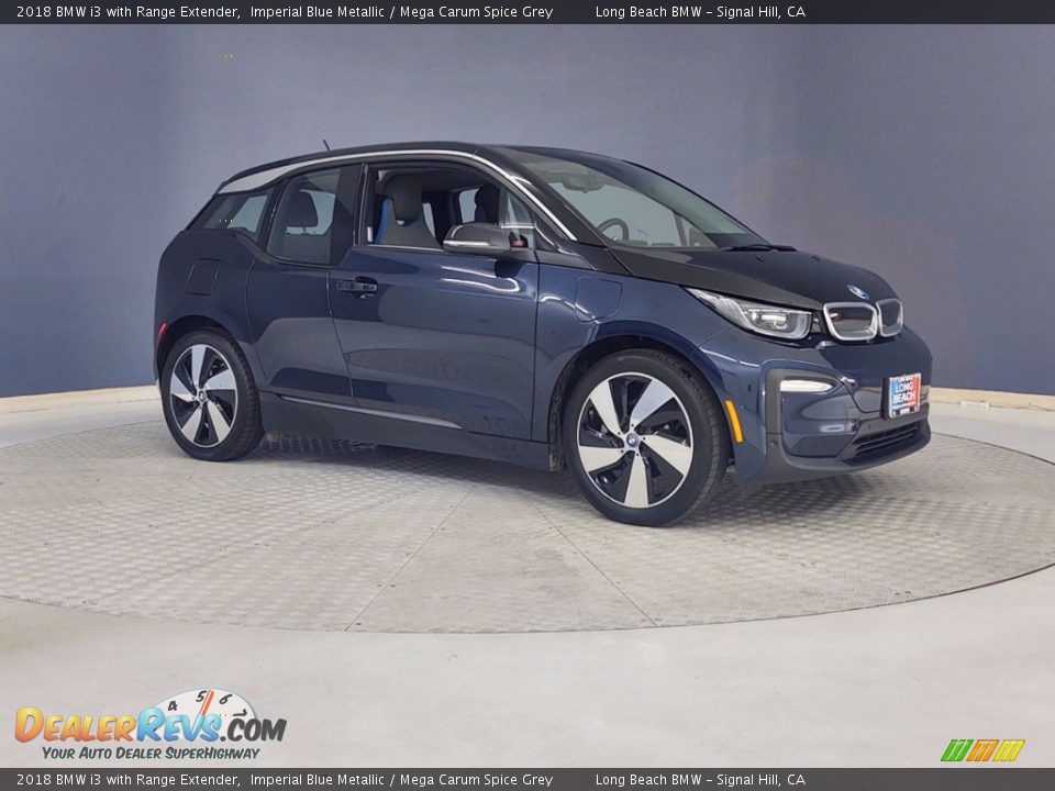 2018 BMW i3 with Range Extender Imperial Blue Metallic / Mega Carum Spice Grey Photo #33