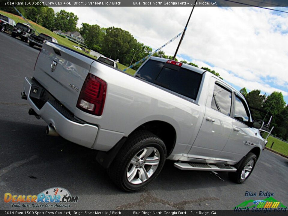 2014 Ram 1500 Sport Crew Cab 4x4 Bright Silver Metallic / Black Photo #29