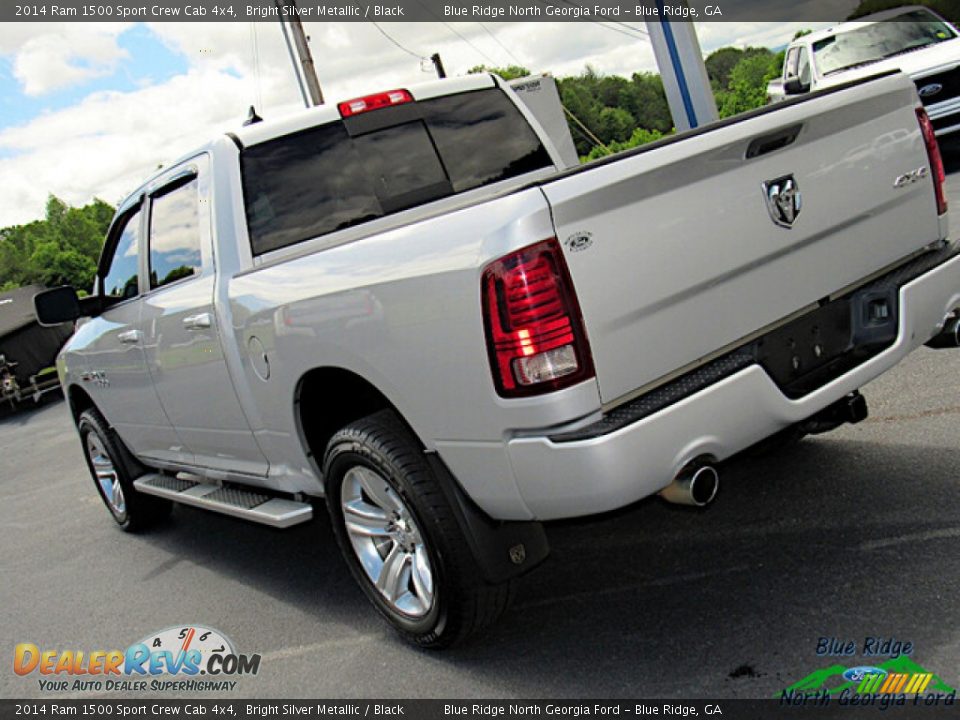 2014 Ram 1500 Sport Crew Cab 4x4 Bright Silver Metallic / Black Photo #30