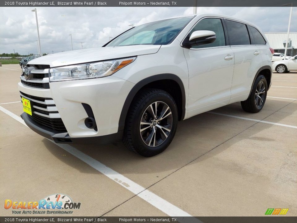 2018 Toyota Highlander LE Blizzard White Pearl / Black Photo #2