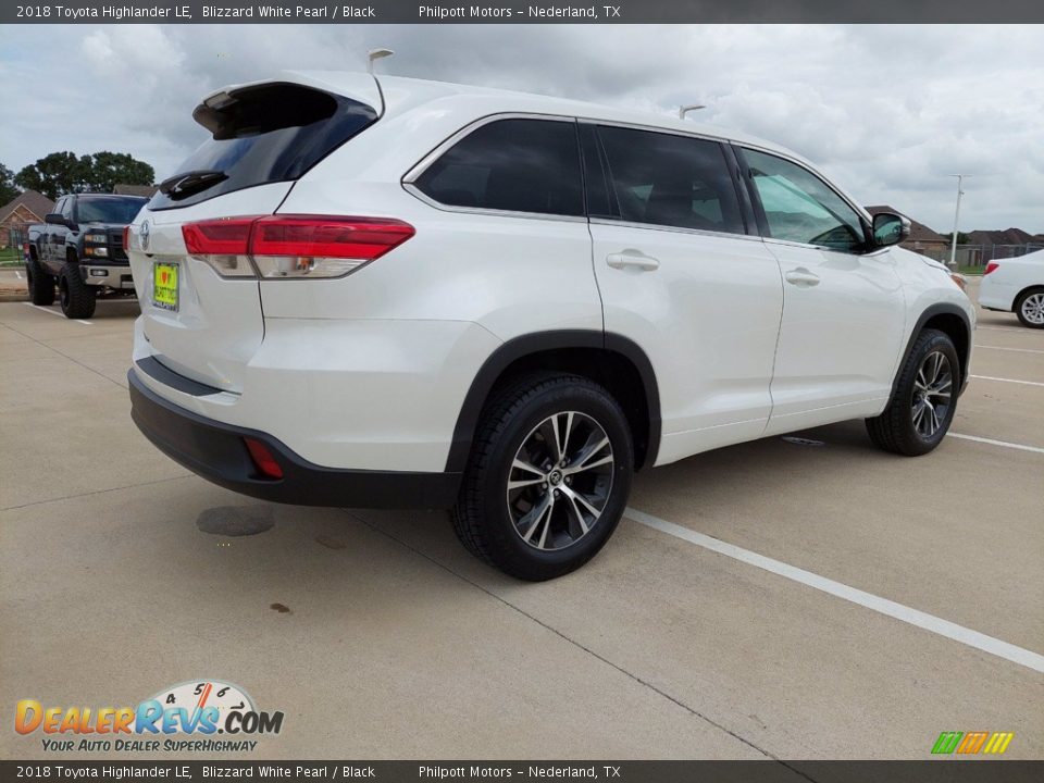 2018 Toyota Highlander LE Blizzard White Pearl / Black Photo #3