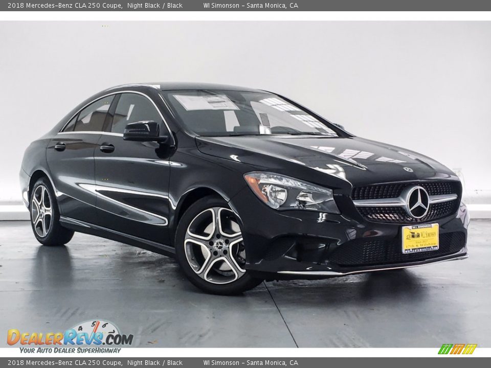 2018 Mercedes-Benz CLA 250 Coupe Night Black / Black Photo #12