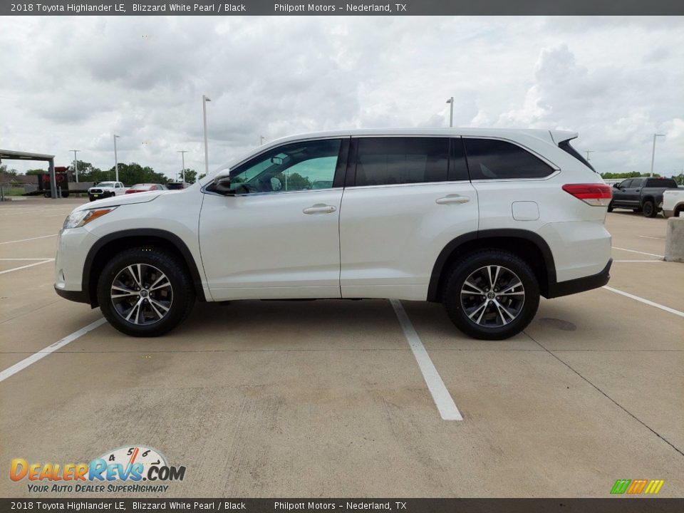 2018 Toyota Highlander LE Blizzard White Pearl / Black Photo #7