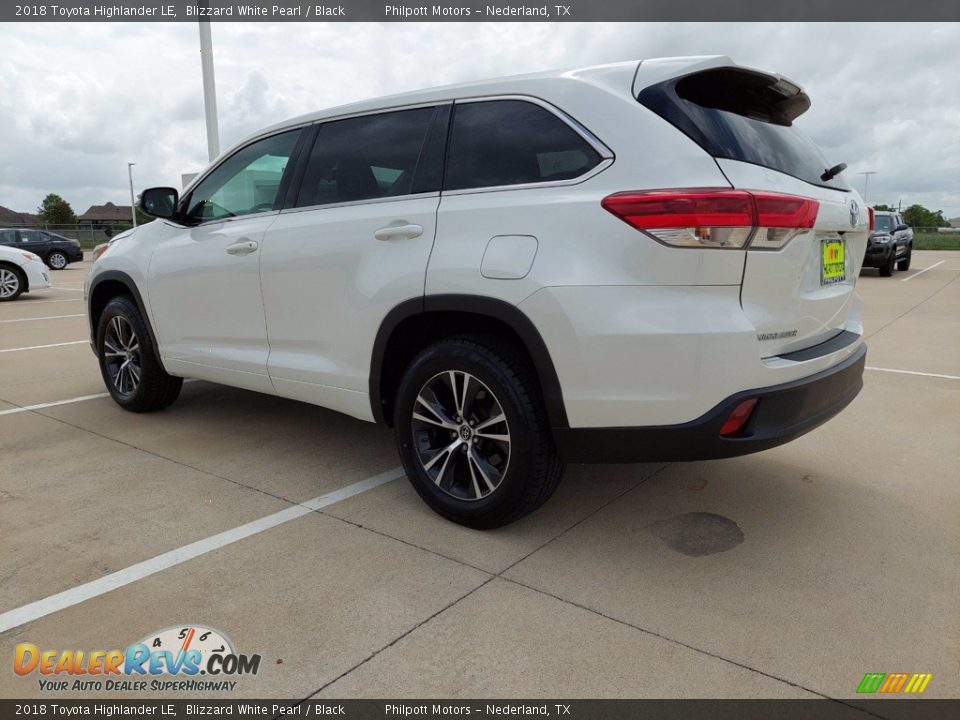 2018 Toyota Highlander LE Blizzard White Pearl / Black Photo #11