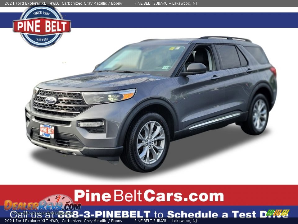 2021 Ford Explorer XLT 4WD Carbonized Gray Metallic / Ebony Photo #1