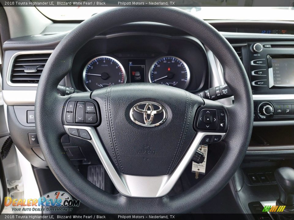 2018 Toyota Highlander LE Blizzard White Pearl / Black Photo #15