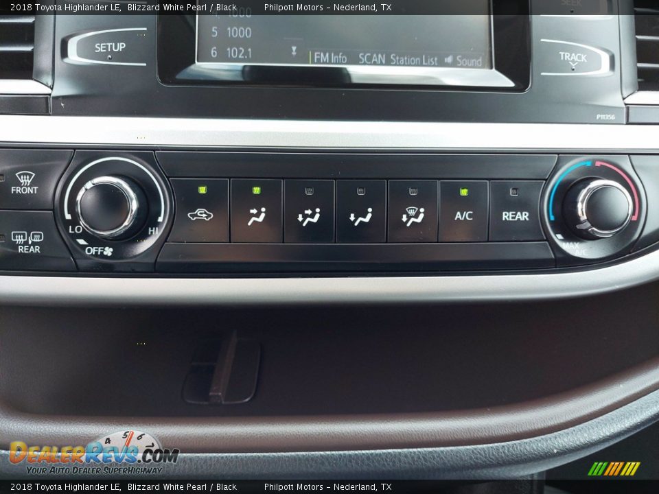 2018 Toyota Highlander LE Blizzard White Pearl / Black Photo #21