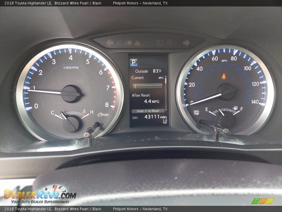 2018 Toyota Highlander LE Blizzard White Pearl / Black Photo #22