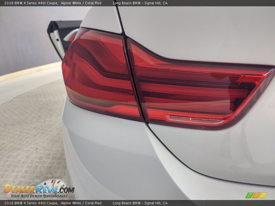 2018 BMW 4 Series 440i Coupe Alpine White / Coral Red Photo #29