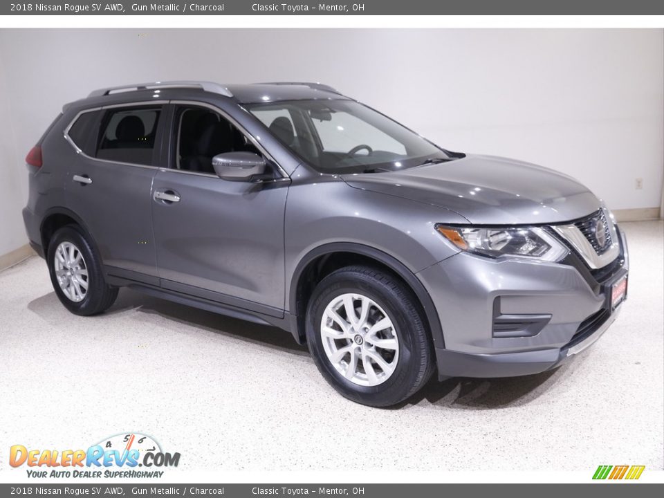 2018 Nissan Rogue SV AWD Gun Metallic / Charcoal Photo #1