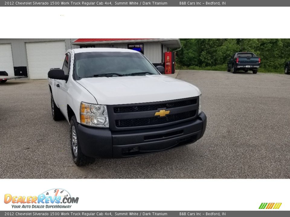 2012 Chevrolet Silverado 1500 Work Truck Regular Cab 4x4 Summit White / Dark Titanium Photo #2