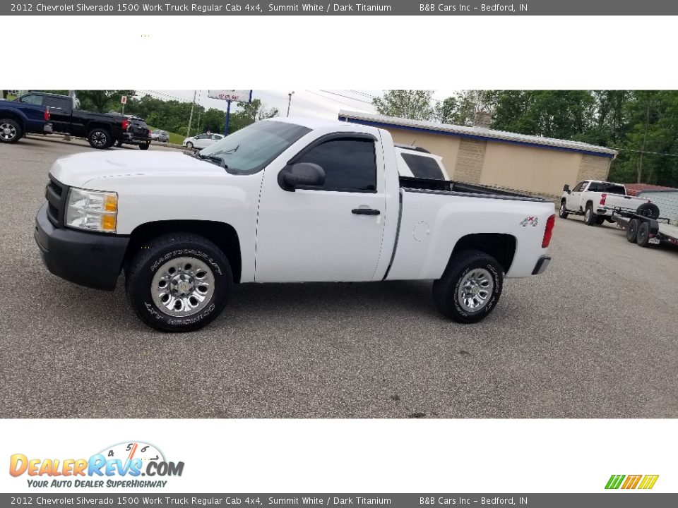 2012 Chevrolet Silverado 1500 Work Truck Regular Cab 4x4 Summit White / Dark Titanium Photo #4