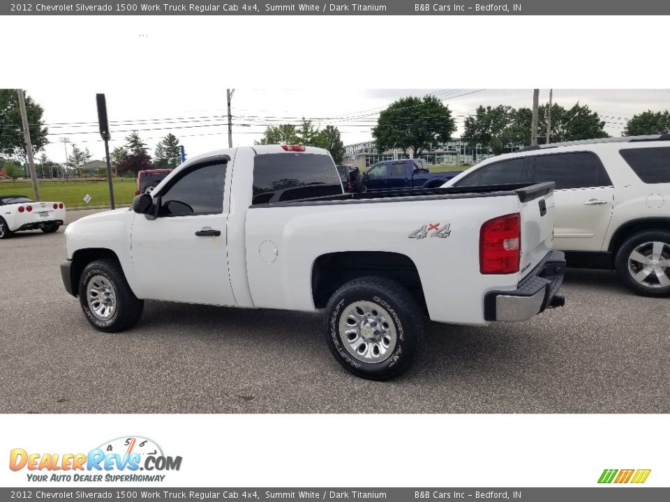 2012 Chevrolet Silverado 1500 Work Truck Regular Cab 4x4 Summit White / Dark Titanium Photo #5