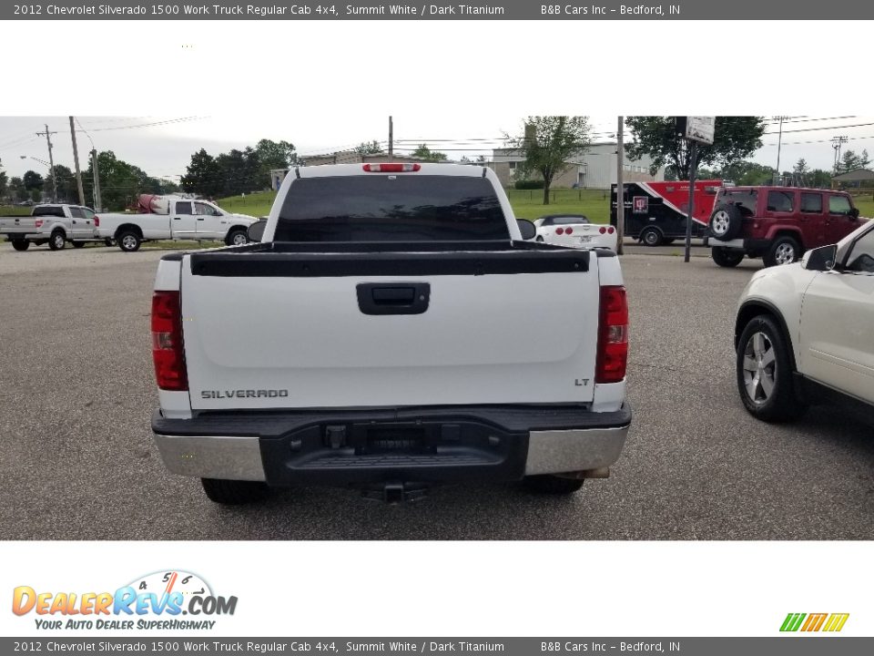 2012 Chevrolet Silverado 1500 Work Truck Regular Cab 4x4 Summit White / Dark Titanium Photo #6