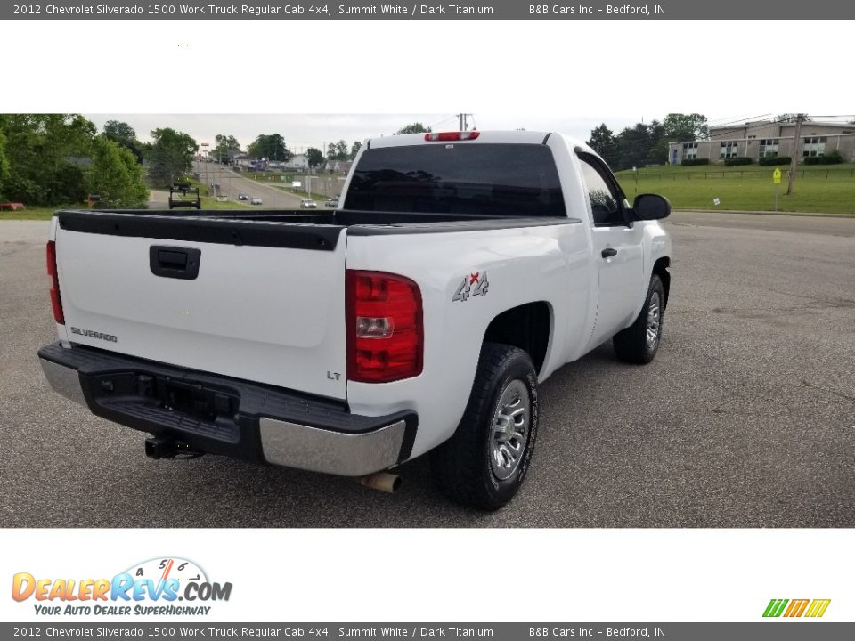 2012 Chevrolet Silverado 1500 Work Truck Regular Cab 4x4 Summit White / Dark Titanium Photo #7