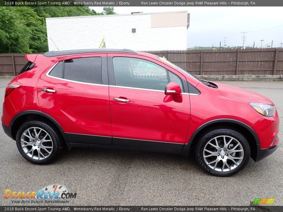 2018 Buick Encore Sport Touring AWD Winterberry Red Metallic / Ebony Photo #7