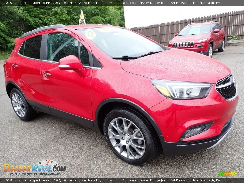 2018 Buick Encore Sport Touring AWD Winterberry Red Metallic / Ebony Photo #8