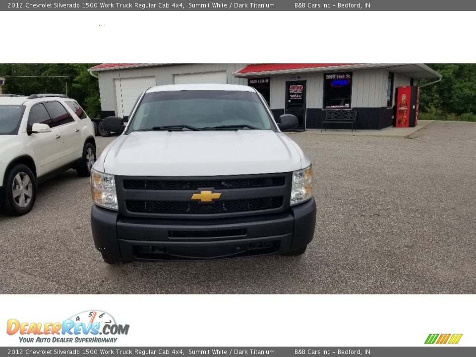 2012 Chevrolet Silverado 1500 Work Truck Regular Cab 4x4 Summit White / Dark Titanium Photo #10