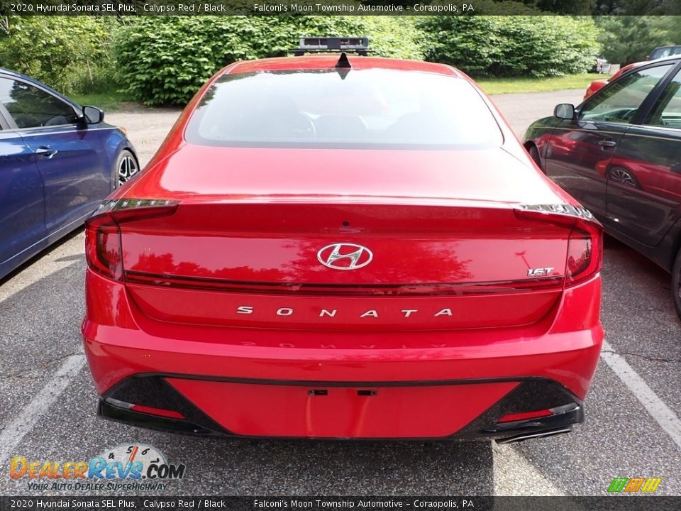 2020 Hyundai Sonata SEL Plus Calypso Red / Black Photo #2