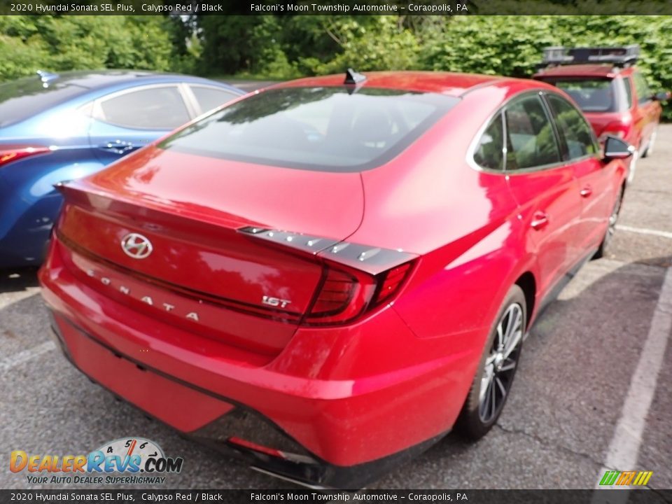 2020 Hyundai Sonata SEL Plus Calypso Red / Black Photo #3