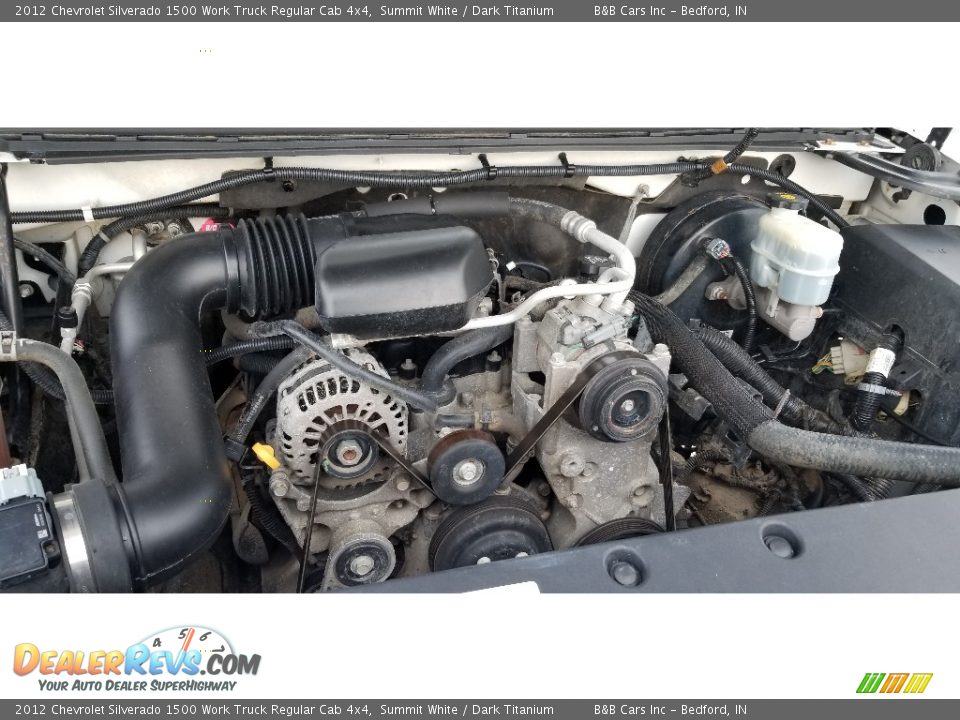 2012 Chevrolet Silverado 1500 Work Truck Regular Cab 4x4 Summit White / Dark Titanium Photo #14