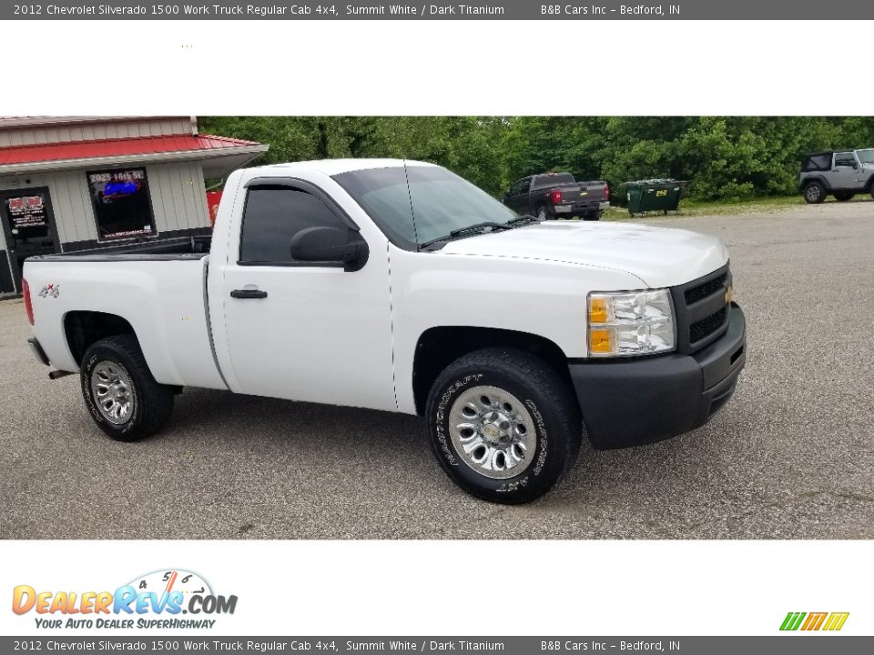 2012 Chevrolet Silverado 1500 Work Truck Regular Cab 4x4 Summit White / Dark Titanium Photo #15