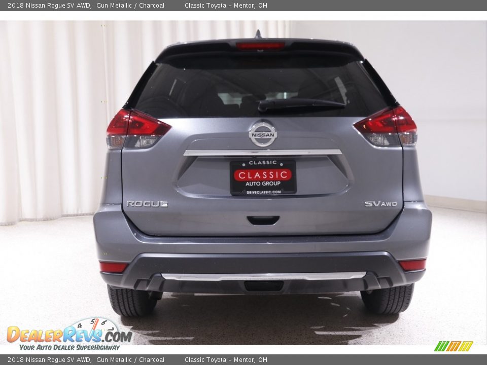 2018 Nissan Rogue SV AWD Gun Metallic / Charcoal Photo #16