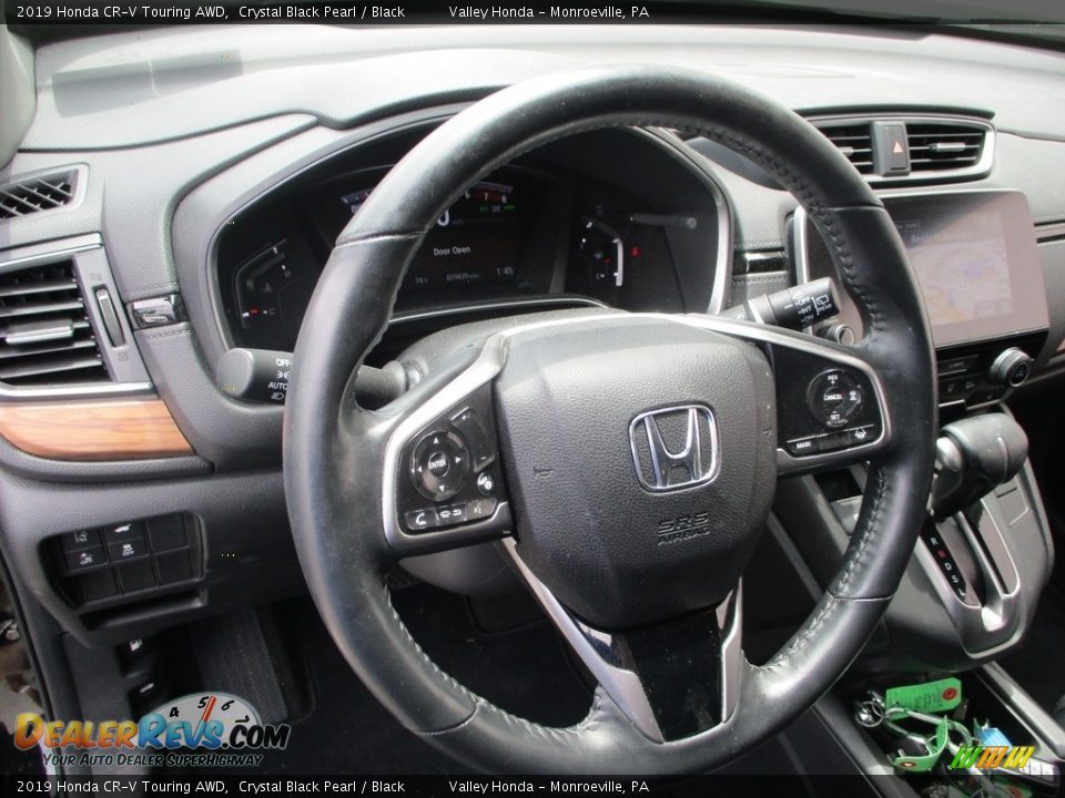 2019 Honda CR-V Touring AWD Crystal Black Pearl / Black Photo #14