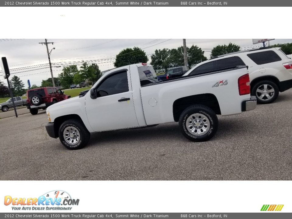 2012 Chevrolet Silverado 1500 Work Truck Regular Cab 4x4 Summit White / Dark Titanium Photo #16