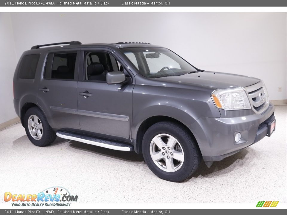 2011 Honda Pilot EX-L 4WD Polished Metal Metallic / Black Photo #1