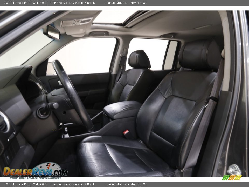 2011 Honda Pilot EX-L 4WD Polished Metal Metallic / Black Photo #5