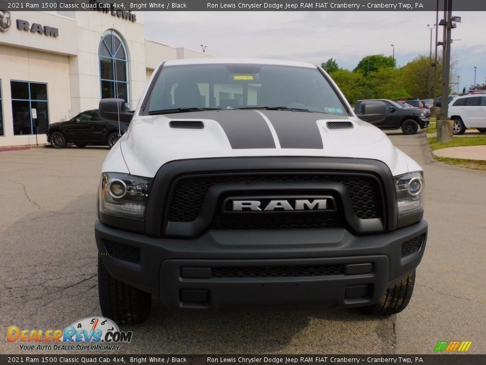 2021 Ram 1500 Classic Quad Cab 4x4 Bright White / Black Photo #2