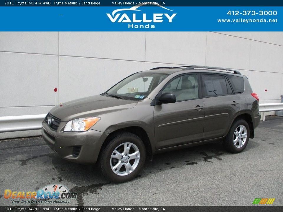 2011 Toyota RAV4 I4 4WD Pyrite Metallic / Sand Beige Photo #1