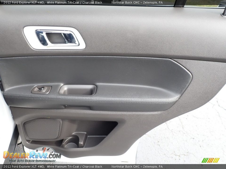 2012 Ford Explorer XLT 4WD White Platinum Tri-Coat / Charcoal Black Photo #7
