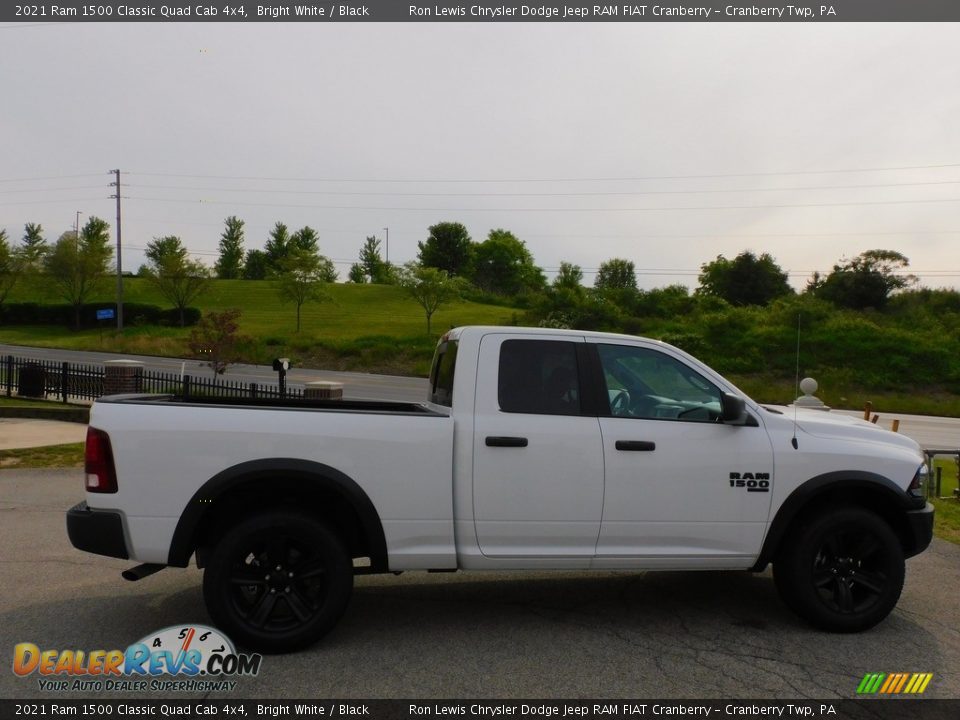 2021 Ram 1500 Classic Quad Cab 4x4 Bright White / Black Photo #4