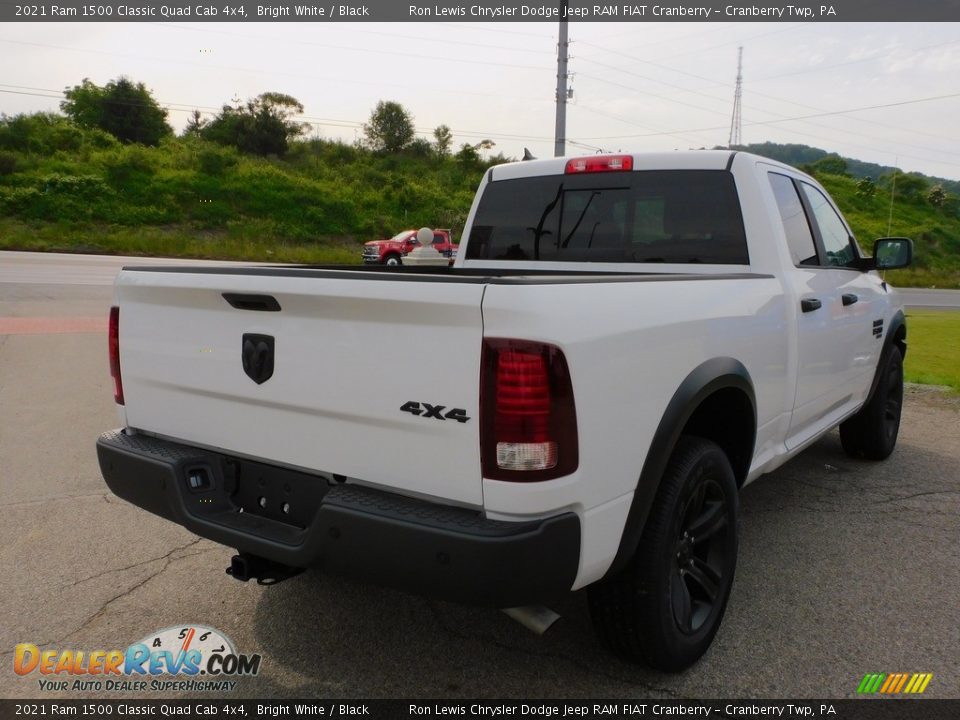 2021 Ram 1500 Classic Quad Cab 4x4 Bright White / Black Photo #5