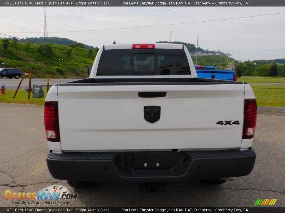 2021 Ram 1500 Classic Quad Cab 4x4 Bright White / Black Photo #6