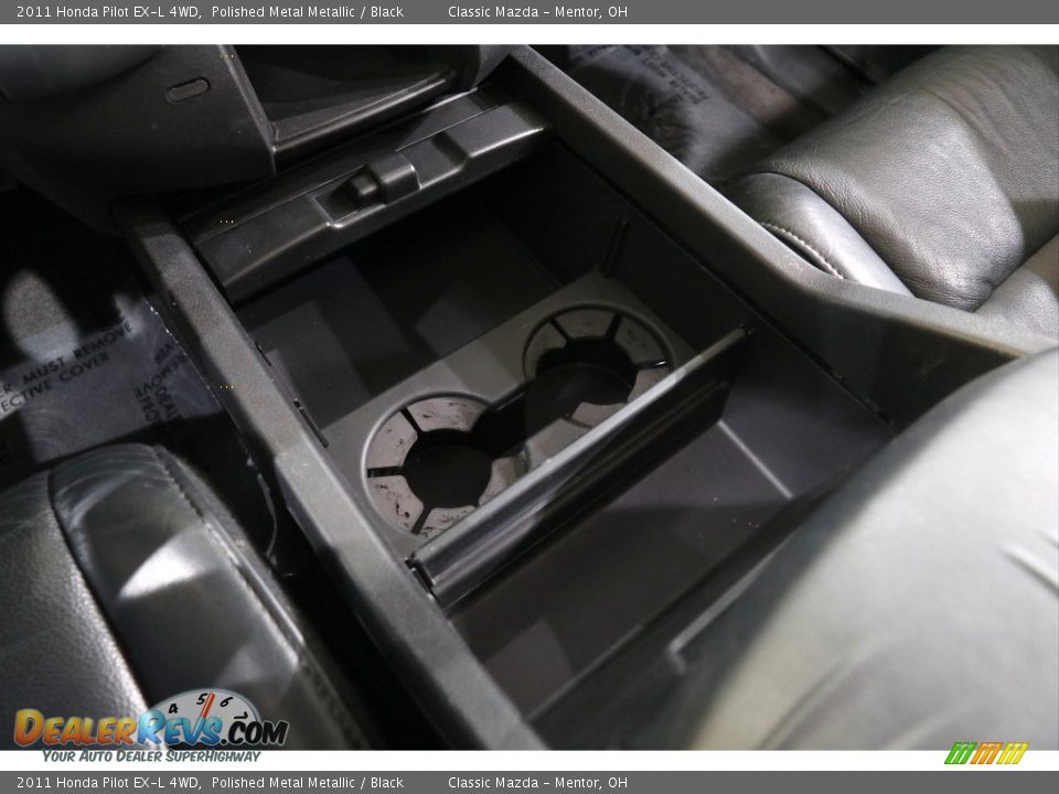 2011 Honda Pilot EX-L 4WD Polished Metal Metallic / Black Photo #11