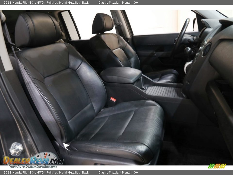 2011 Honda Pilot EX-L 4WD Polished Metal Metallic / Black Photo #12