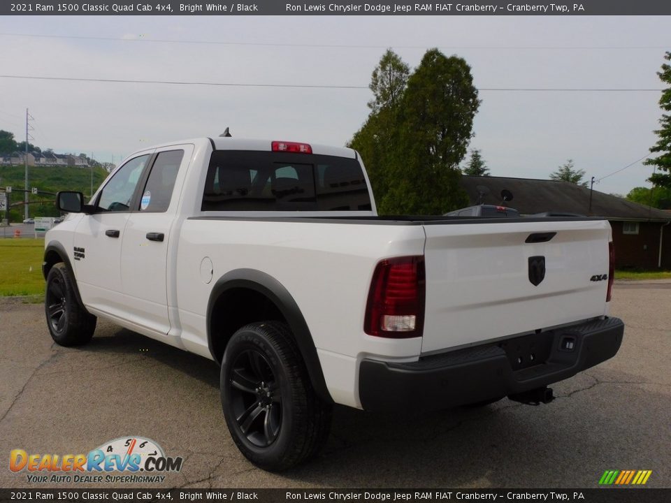 2021 Ram 1500 Classic Quad Cab 4x4 Bright White / Black Photo #8