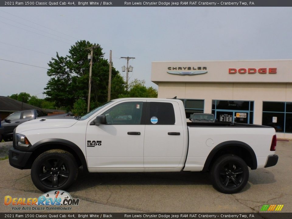 2021 Ram 1500 Classic Quad Cab 4x4 Bright White / Black Photo #9