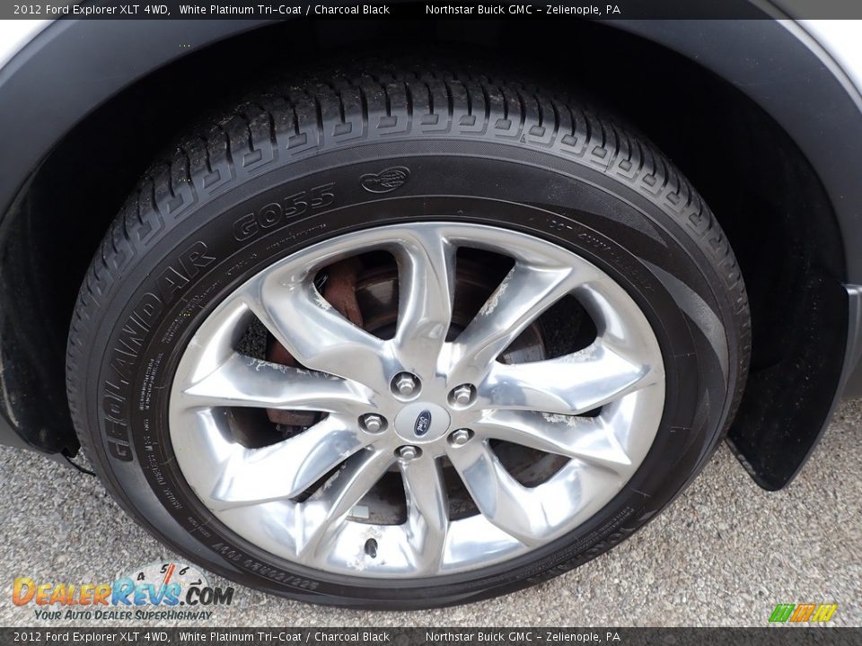 2012 Ford Explorer XLT 4WD White Platinum Tri-Coat / Charcoal Black Photo #13