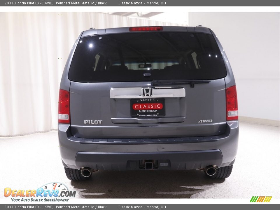 2011 Honda Pilot EX-L 4WD Polished Metal Metallic / Black Photo #16