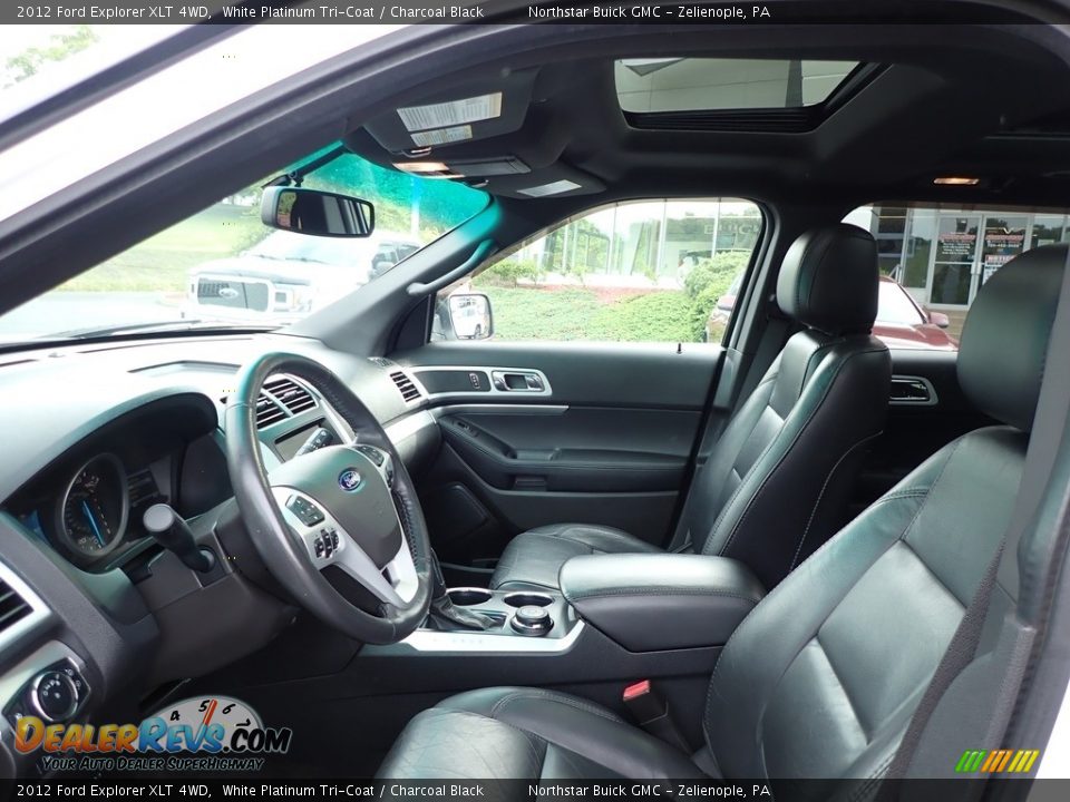 2012 Ford Explorer XLT 4WD White Platinum Tri-Coat / Charcoal Black Photo #15