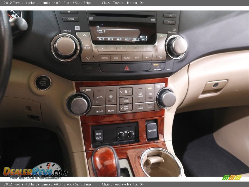 2012 Toyota Highlander Limited 4WD Black / Sand Beige Photo #15