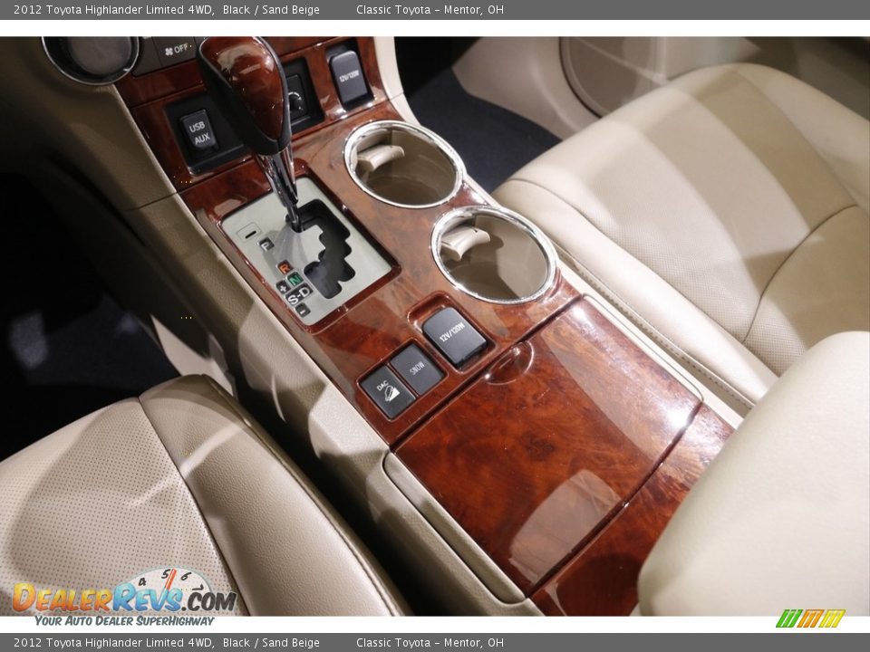 2012 Toyota Highlander Limited 4WD Black / Sand Beige Photo #16