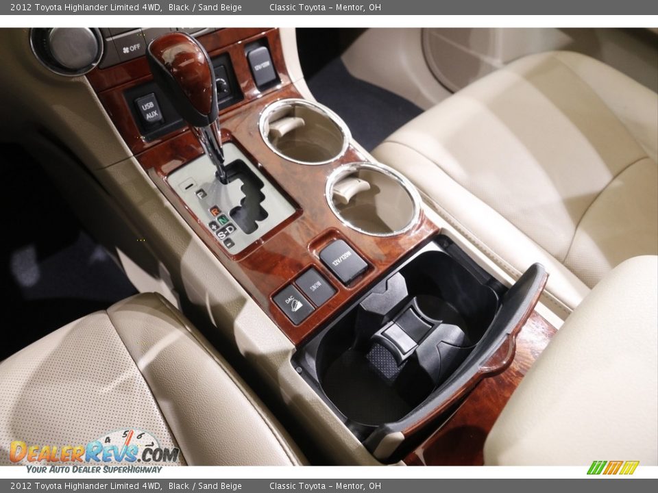 2012 Toyota Highlander Limited 4WD Black / Sand Beige Photo #17